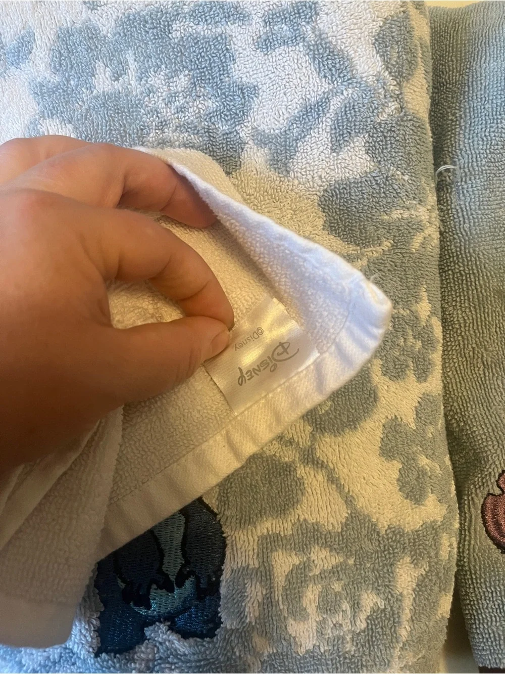 Disney Stitch Embroidered Towels from Boxlunch - Blue & White